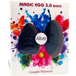 Alive Ovo Vibratório Magic Egg 3.0 Remote Control Preto