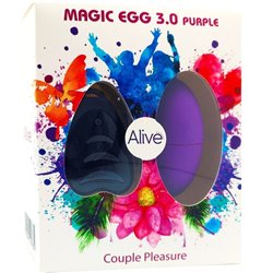 Alive Ovo Vibratório Magic Egg 3.0 Remote Control Violeta