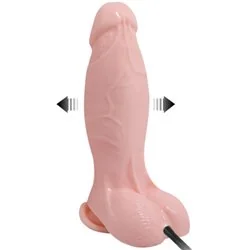 Baile Dildo Realístico Inflável com Copo de Sucção 19,3 cm