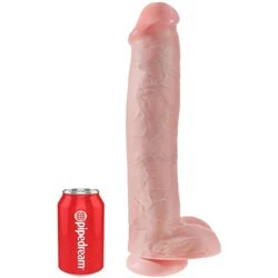 King Cock 15'' Dildo com Testiculos Realista