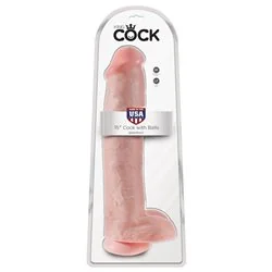 King Cock 15'' Dildo com Testiculos Realista