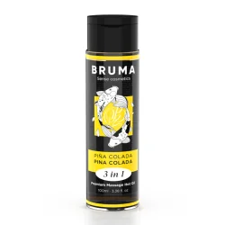 Bruma Óleo De Massagem Premium Efeito Calor Sabor Pina Colada 3 em 1 100ml