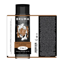 Bruma Óleo De Massagem Premium Efeito Calor Sabor American Pie 3 em 1 100ml