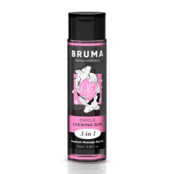 Bruma Óleo De Massagem Premium Efeito Calor Sabor Chiclet 3 em 1 100ml