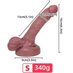 Armony Dildo Realista Silicone Liquido 13cm