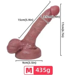 Armony Dildo Realista Silicone Liquido 15cm